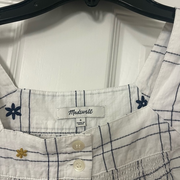 Madewell Women’s White Button Top - Picture 2 of 2